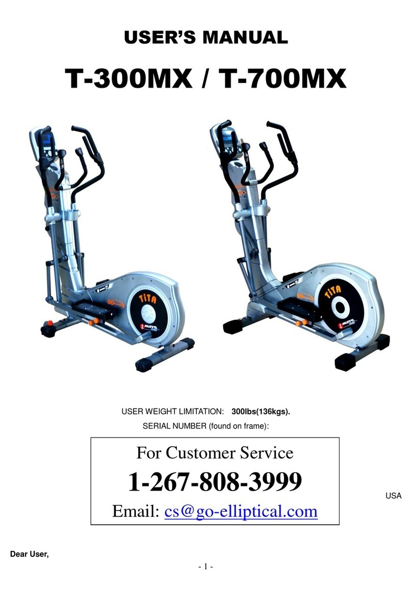GO Elliptical T-300MX User manual