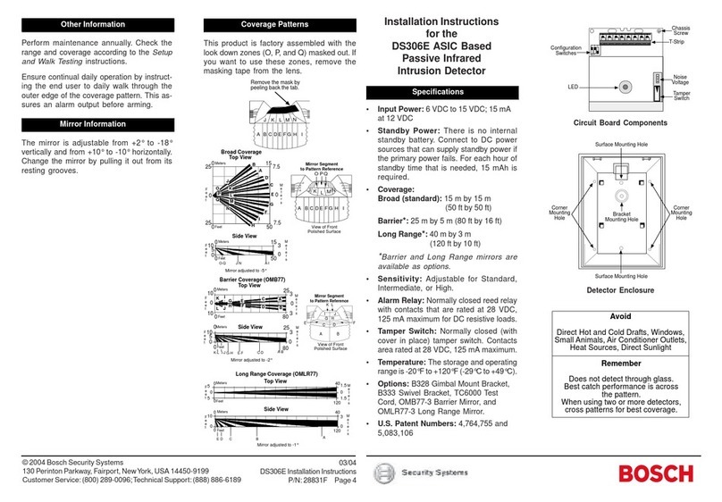 Bosch DS306E User manual