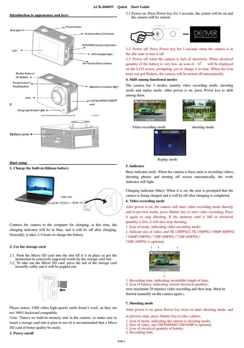 Denver Electronics ACK-8060W quick start guide