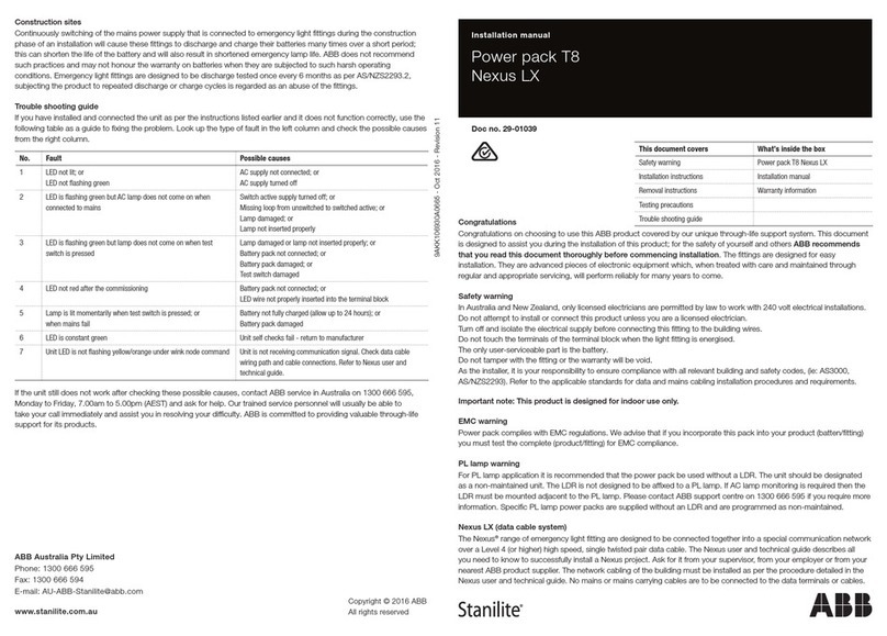 ABB Tmax T8 installation manual