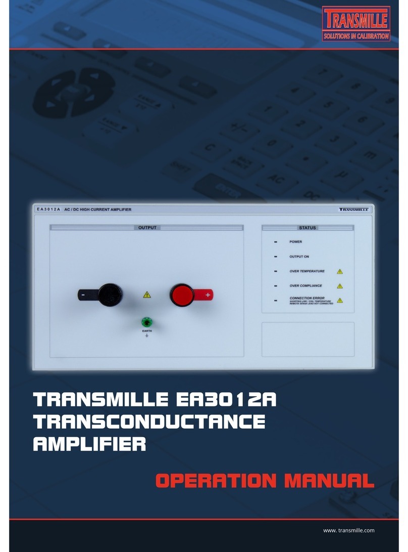 Transmille EA3012A Operation manual