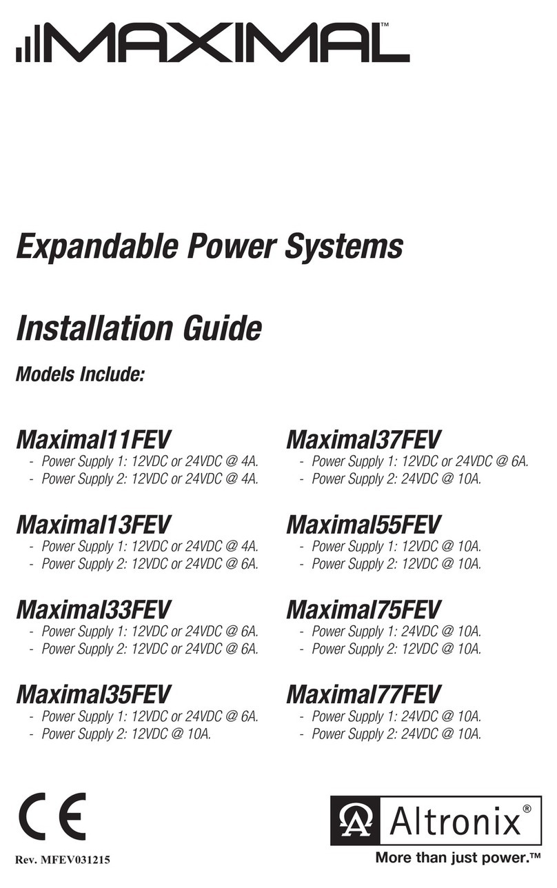 Altronix Maximal11FEV User manual