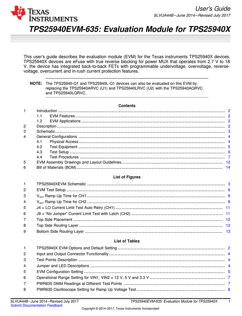 Texas TPS25940EVM-635 user guide