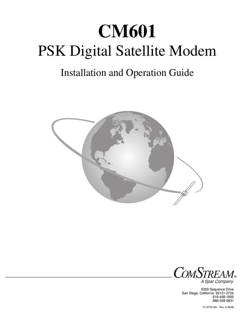 ComStream CM601 Installation and operation guide