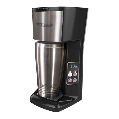 BLACK DECKER SINGLE SERVE PROGRAMMABLE COFFEEMAKER use and care manual