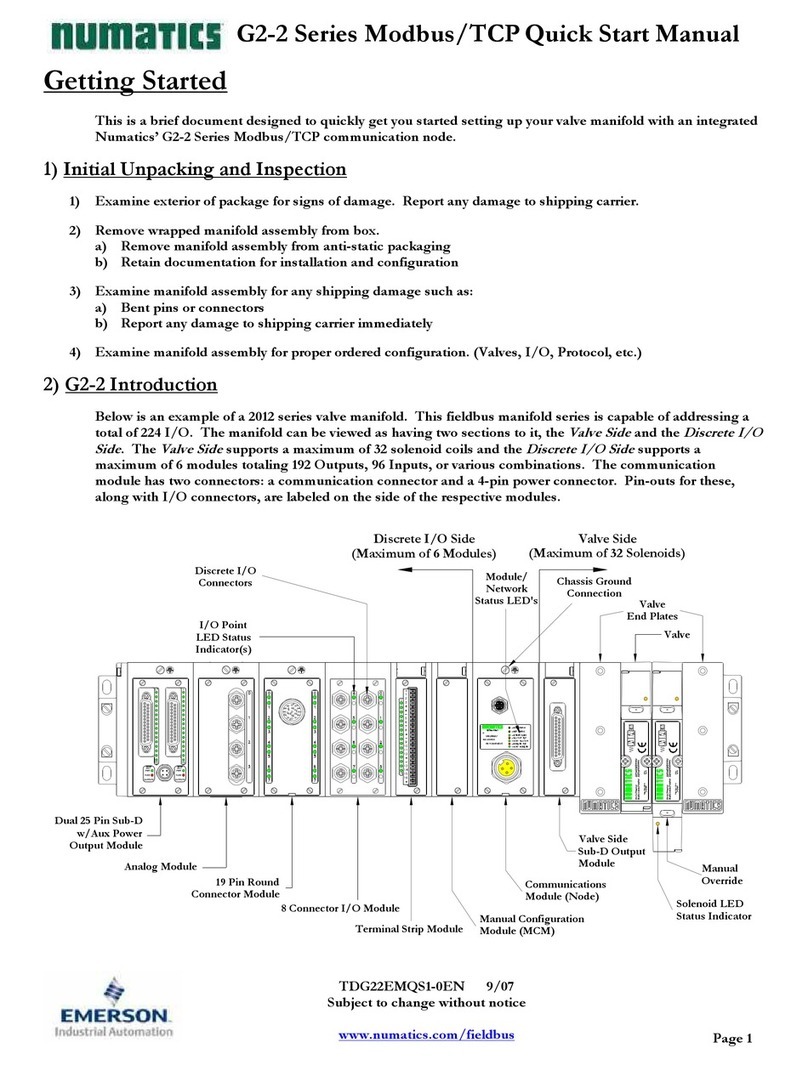Numatics G2-2 Series Instruction manual