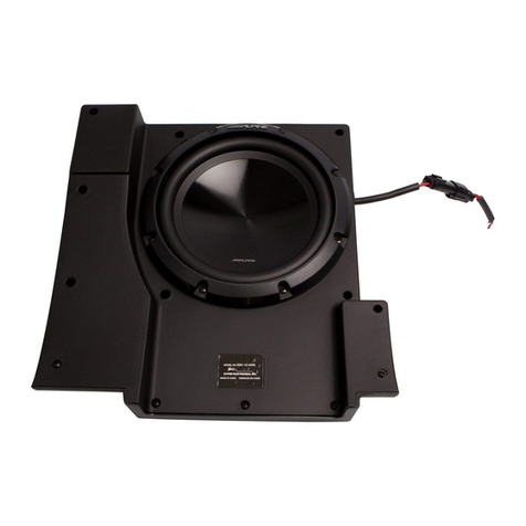 Alpine SBV-10-WRA installation manual