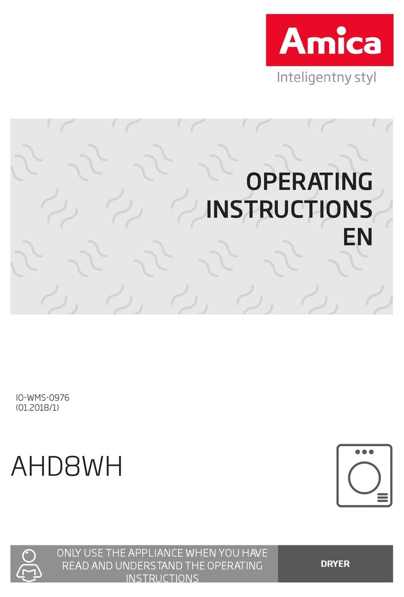Amica AHD8WH User manual Amica AHD8WH User manual
