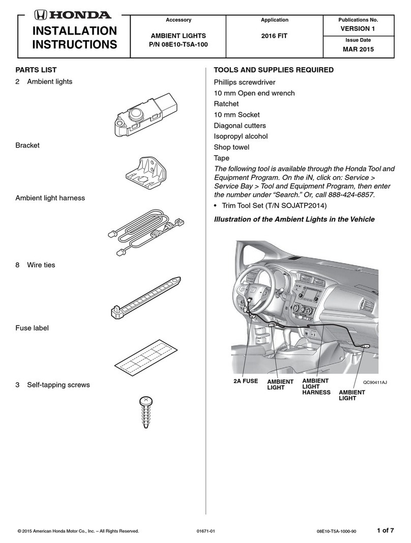 Honda 08E10-T5A-100 User manual