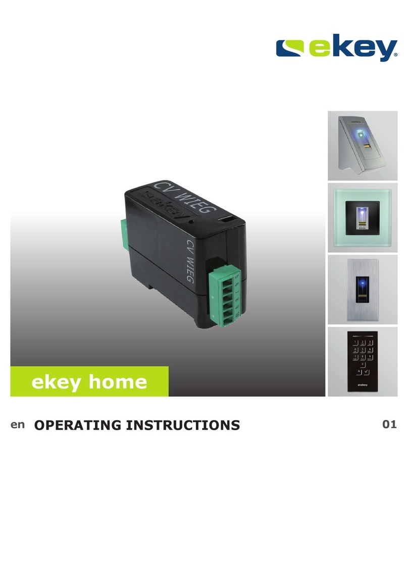 eKey CV WIEG operating instructions