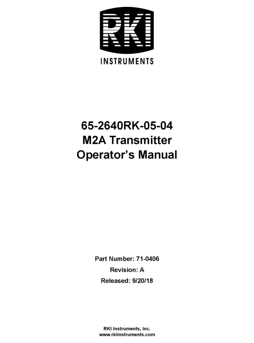 RKI Instruments 65-2640RK-05-04 User manual
