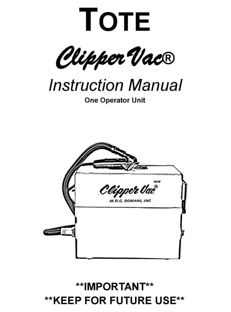 Clipper Vac Tote instruction manual