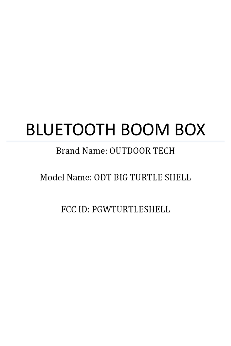 Outdoor Tech ODT BIG TURTLE SHELL user manual