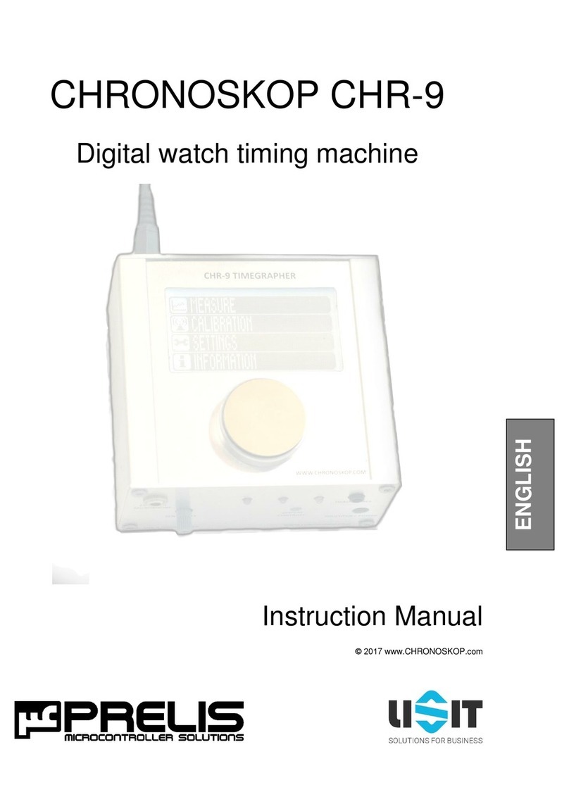 PRELIS CHRONOSKOP CHR-9 instruction manual