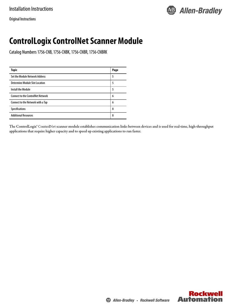 Allen-Bradley ControlLogix ControlNet Scanner Module Service manual