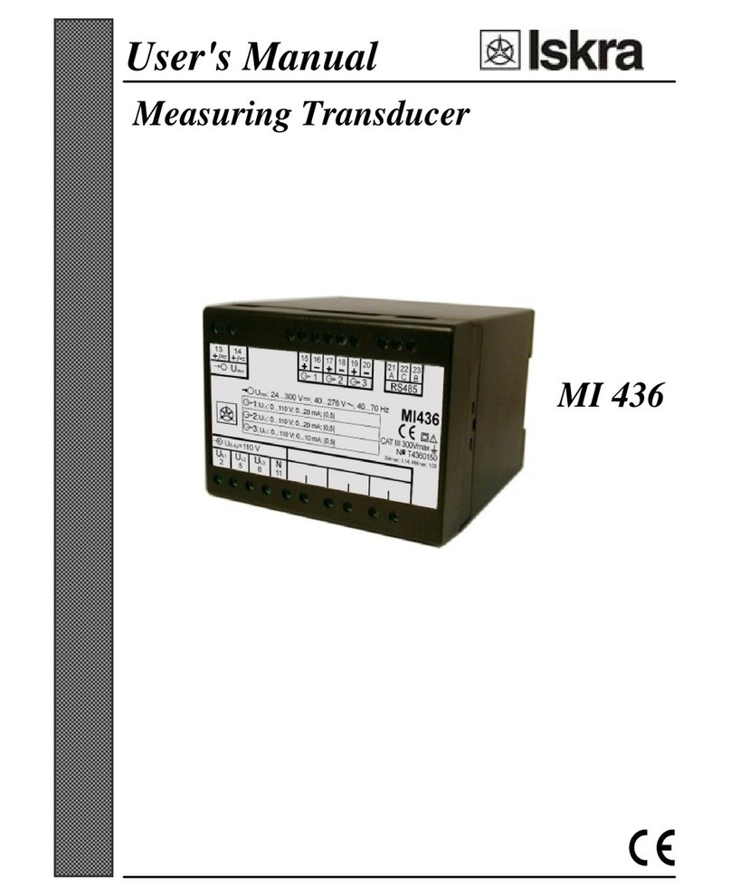 Iskra MI 436 user manual