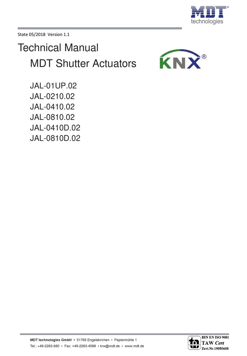 MDT Technologies JAL-01UP.02 User manual