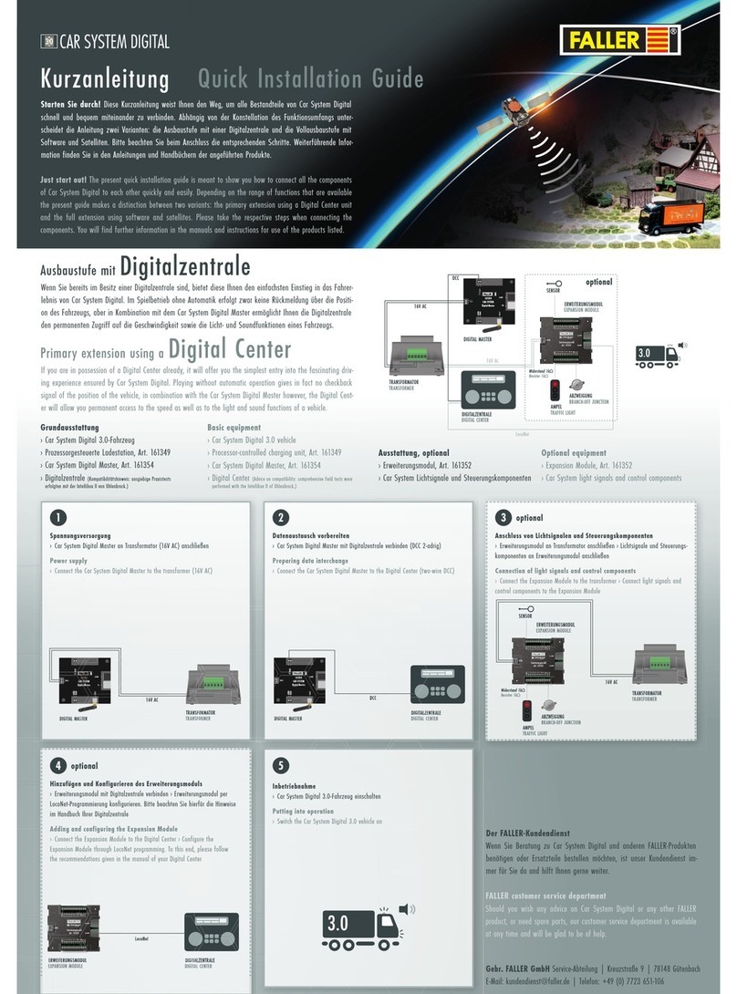 Faller Car System Digital Quick installation guide