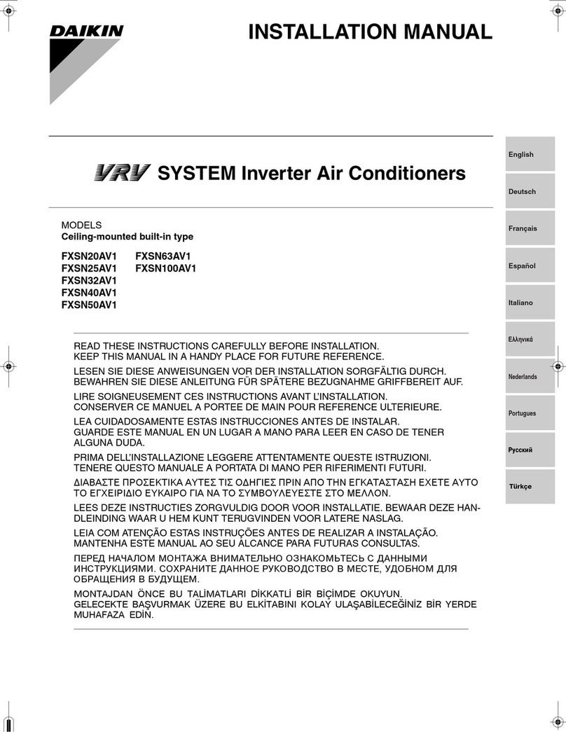 Daikin FXSN25AV1 User manual