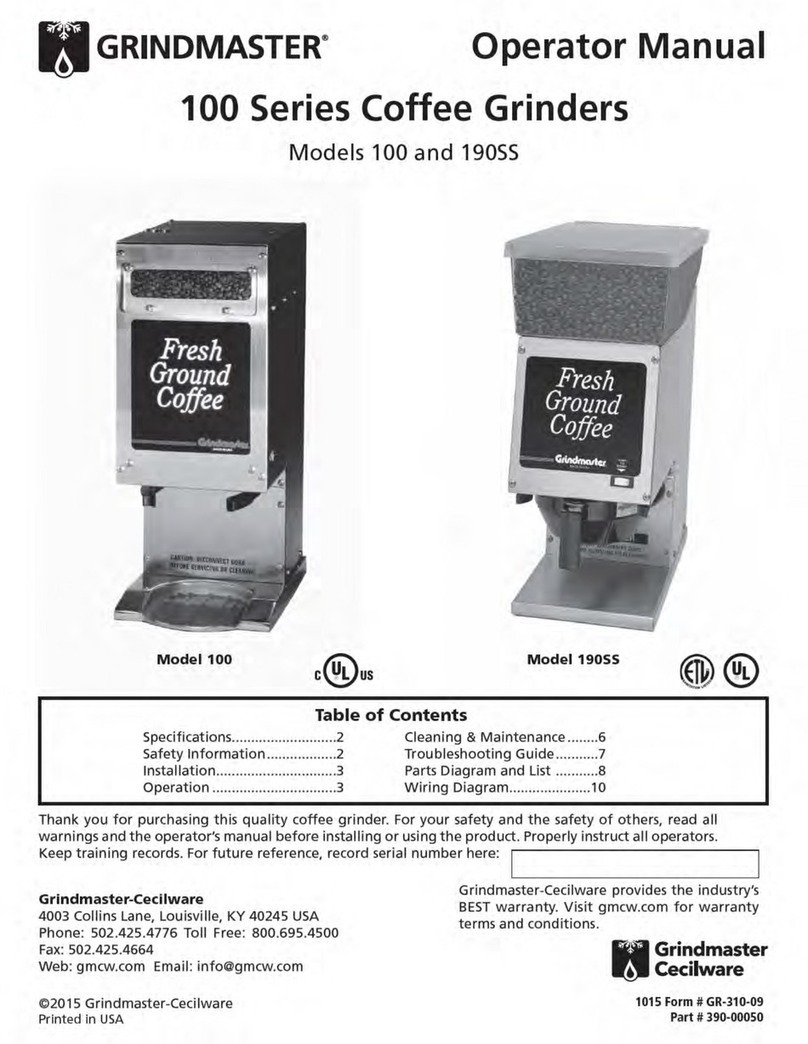 Grindmaster 100 Operator's manual