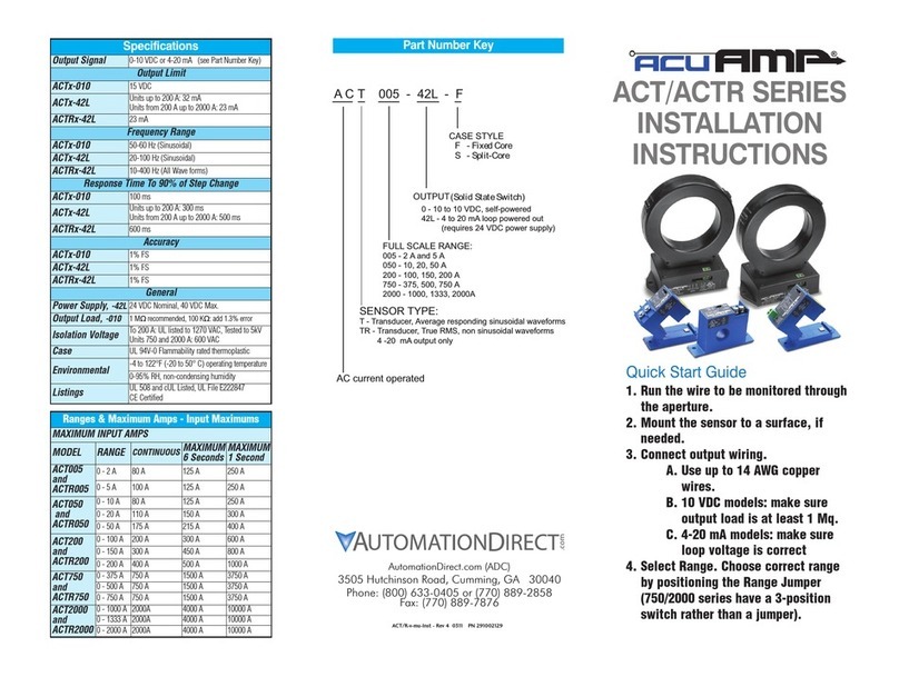 Automationdirect.com ACT050 User manual