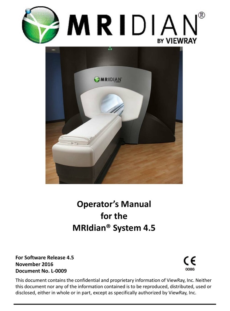 VIEWRAY MRIdian System 4.5 Operator's manual