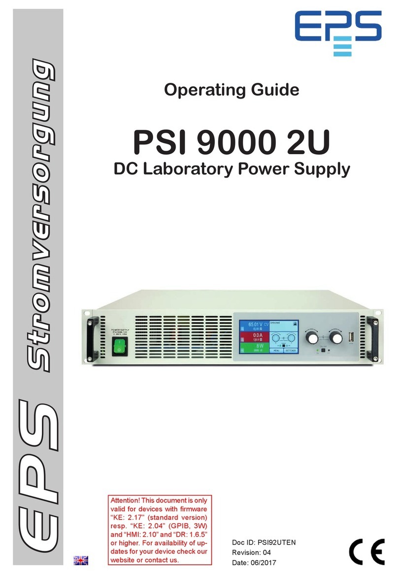 EPS Stromversorgung PSI 9080-40 2U operating guide