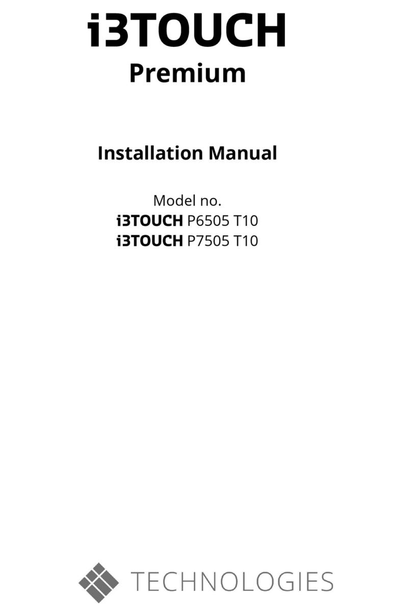i3-TECHNOLOGIES i3TOUCH Premium P6505 T10 User manual
