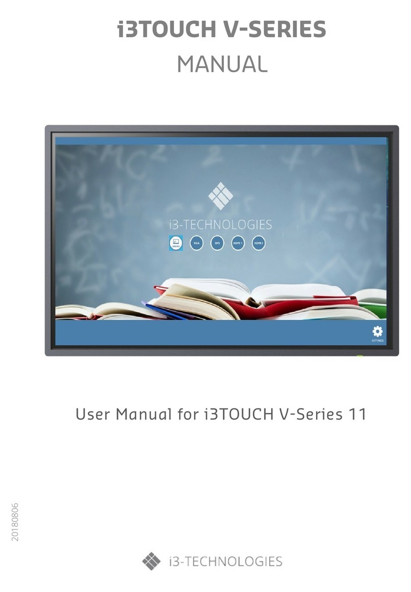 i3-TECHNOLOGIES i3TOUCH V-11 User manual