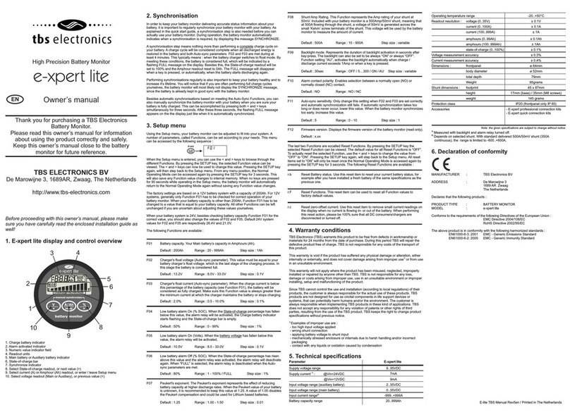 tbs electronics e-xpert lite User manual