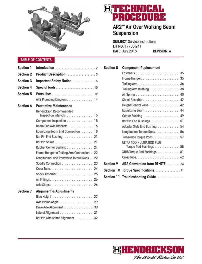 Hendrickson AR2 series Service instructions