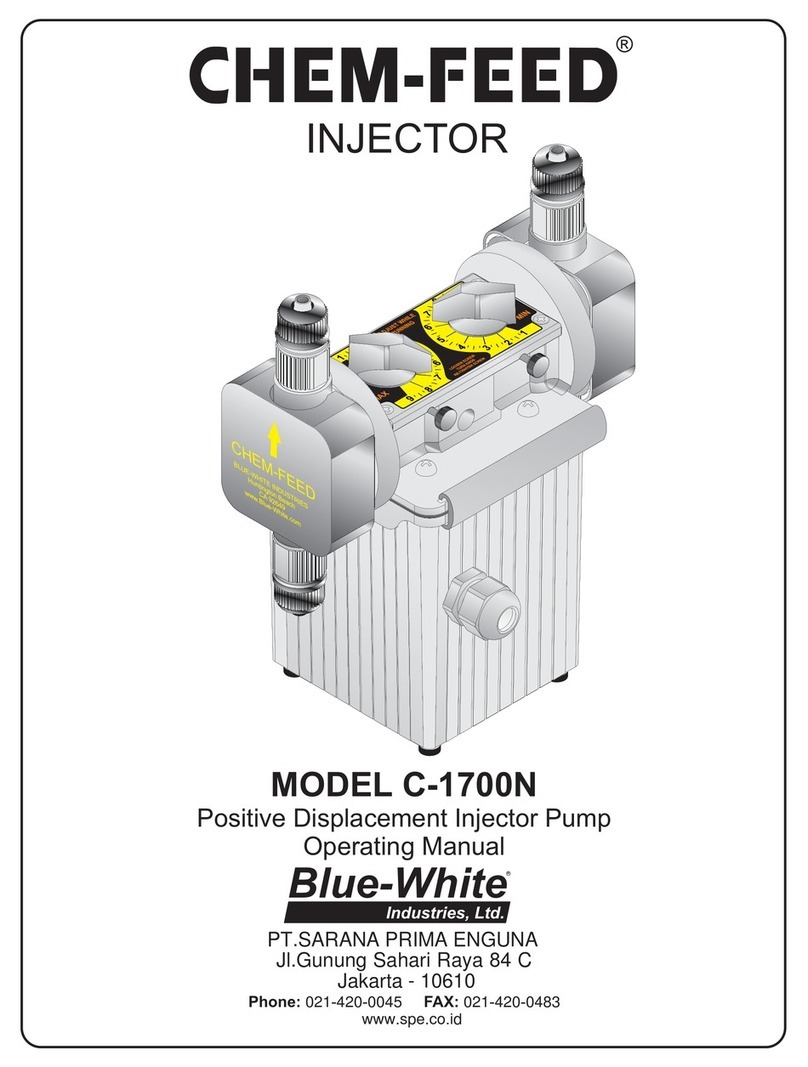 Blue-White industries Chem-Feed C-1700N operating manual