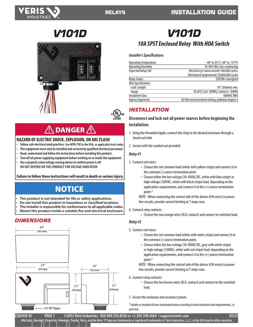 Veris V101D installation guide