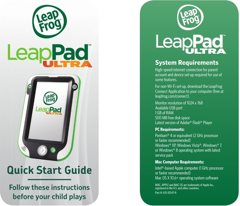 LeapFrog LeapPad Ultra User manual