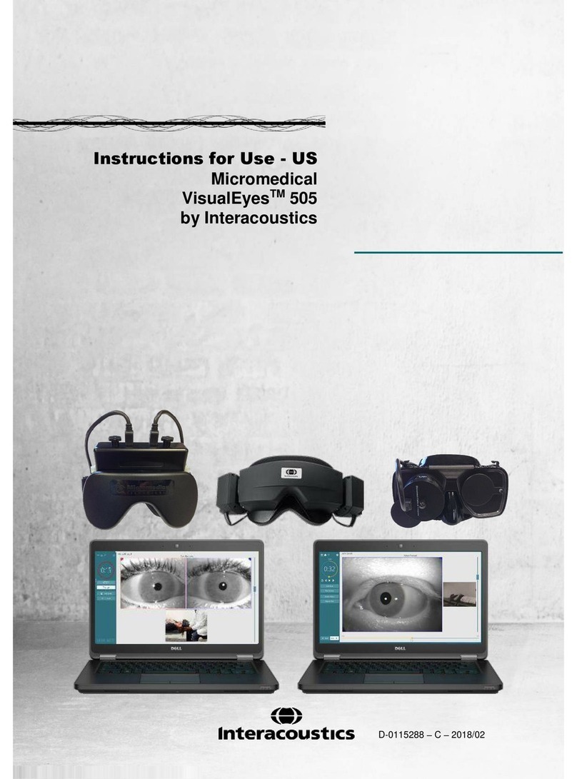 Micromedical VisualEyes 505 Instructions for use Micromedical VisualEyes 505 Instructions for use