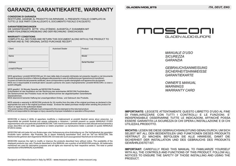 Mosconi MOS-BTS Guide