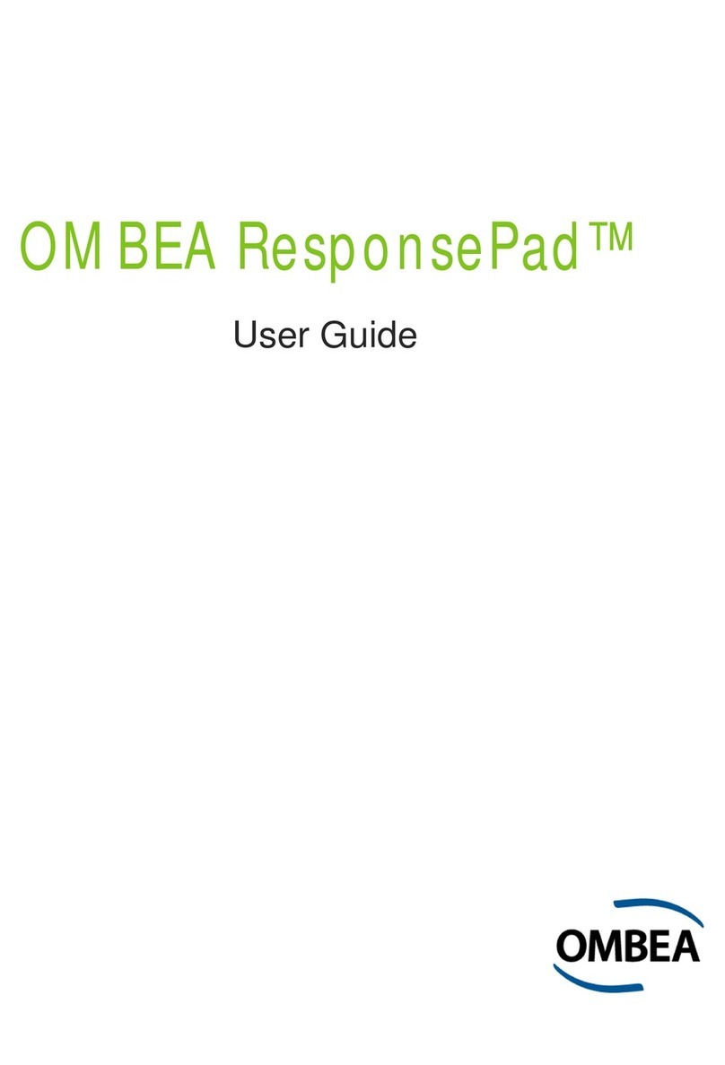 OMBEA ResponsePad User manual