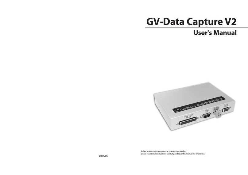GeoVision GV-Data Capture V2 User manual