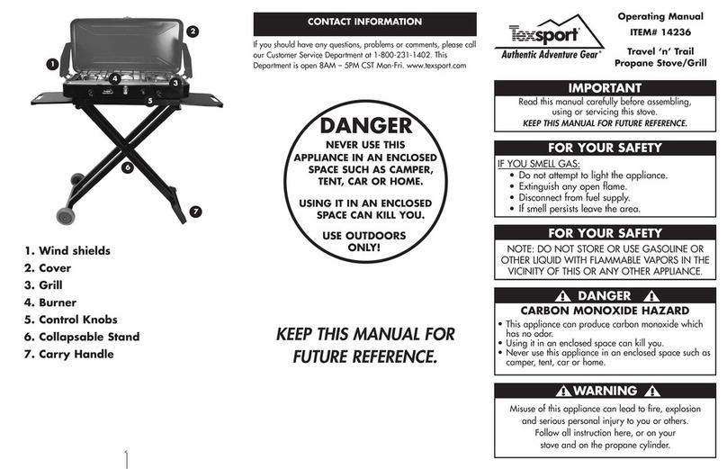Texsport 14236 operating manual