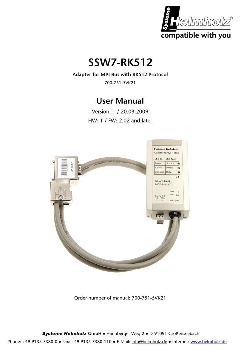 Helmholz SSW7-RK512 user manual