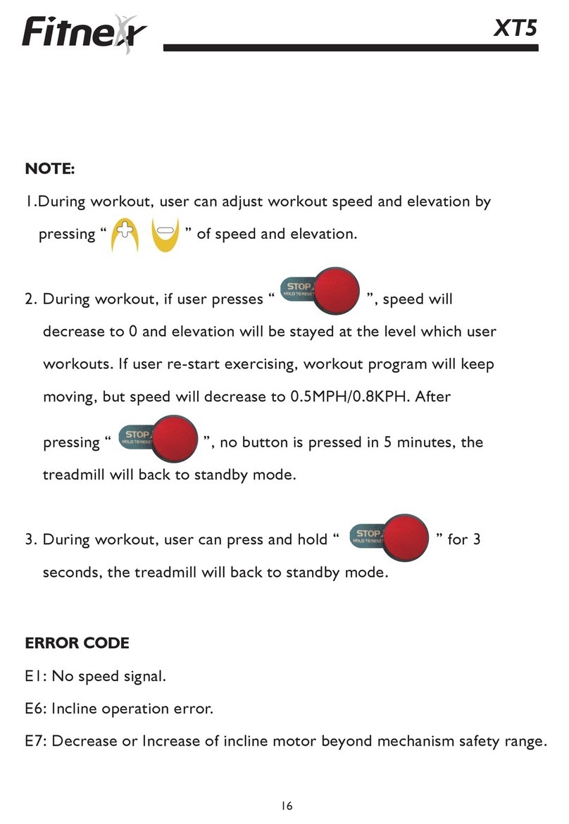 Fitnex XT5 User manual