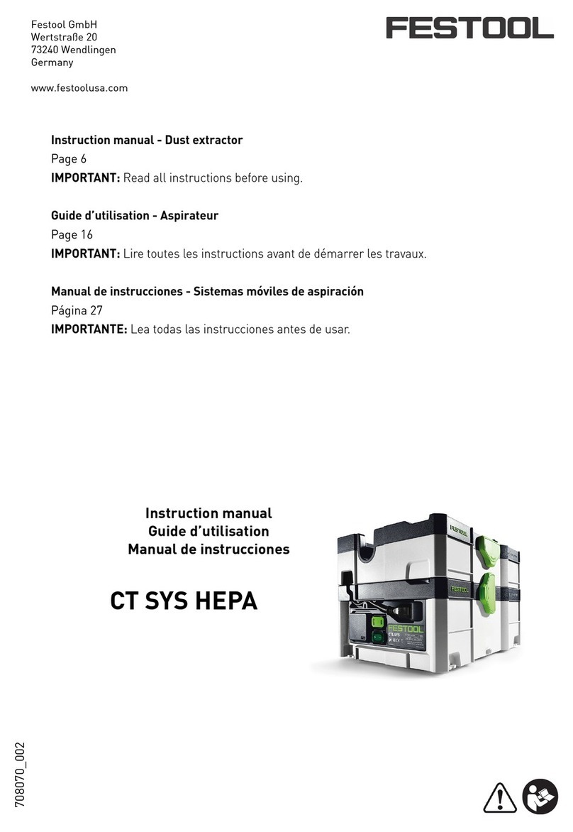 Festool CT SYS HEPA User manual