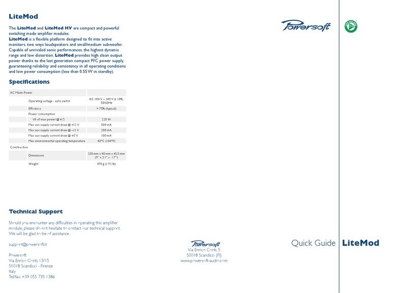 powersoft LiteMod quick guide