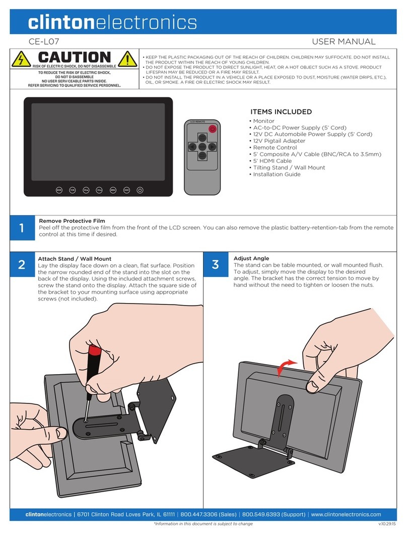 Clinton Electronics CE-L07 User manual Clinton Electronics CE-L07 User manual
