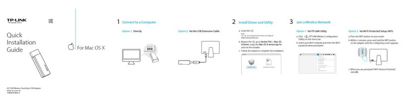 TP-Link Archer T4U Quick installation guide
