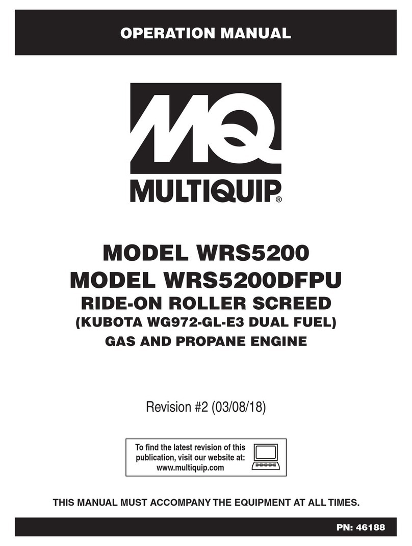 MULTIQUIP WRS5200 User manual