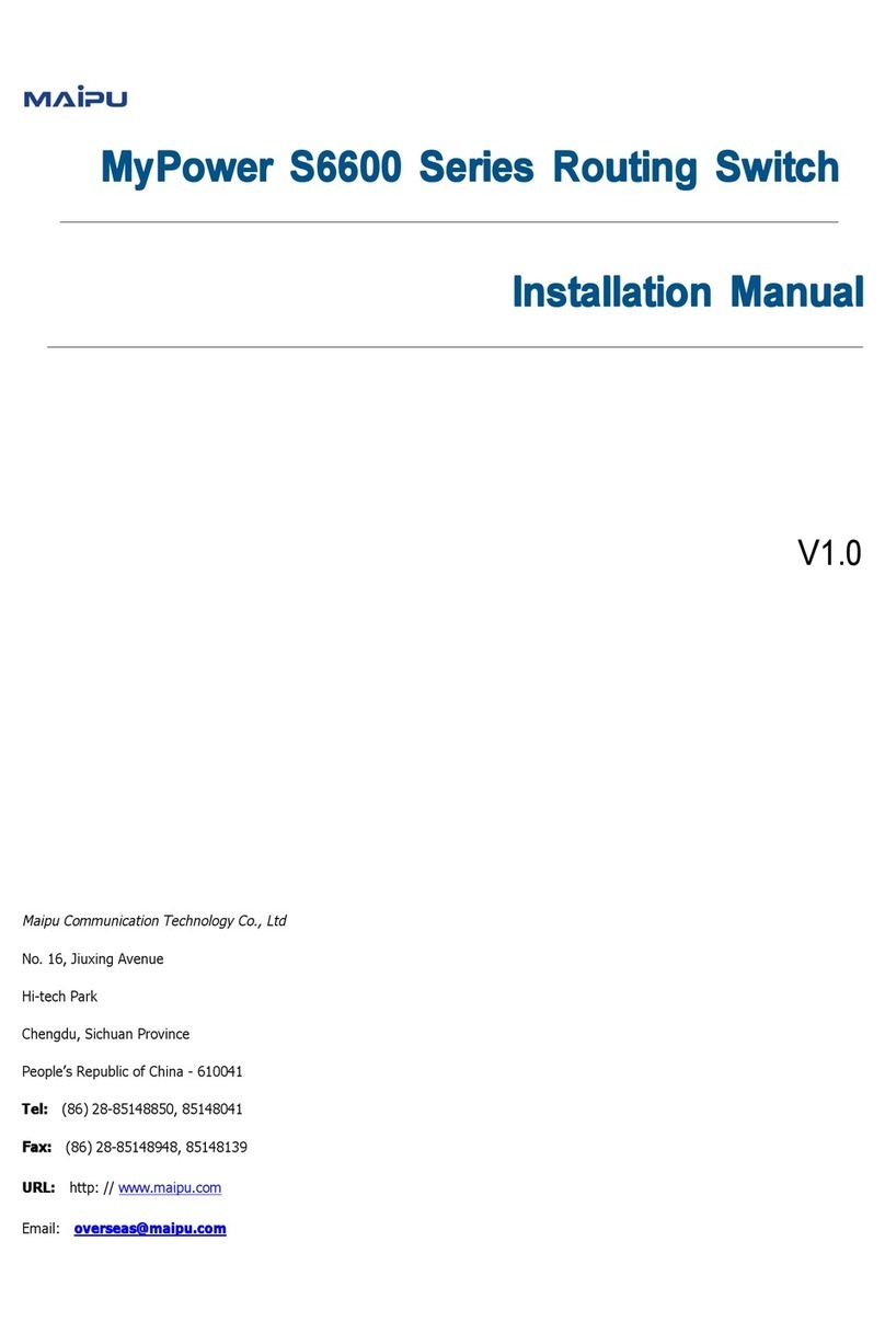 Maipu SM6600-08-MF installation manual