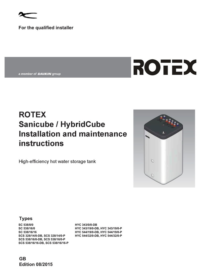 Rotex Sanicube Installation and maintenance instructions