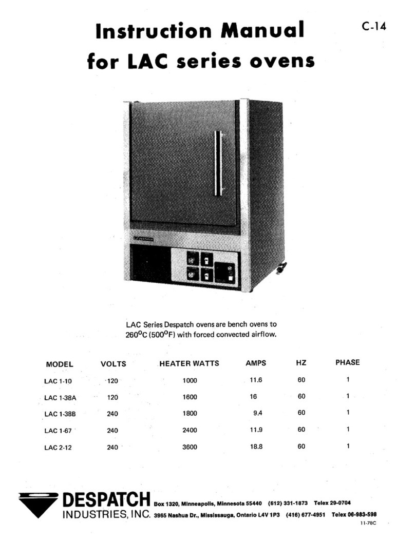 Despatch LAC 1-10 User manual