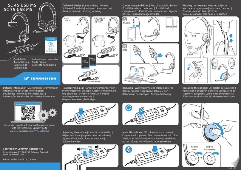 Sennheiser SC 45 USB MS quick guide